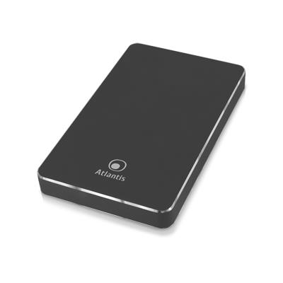 BOX EST X HD E SSD 2.5'' SATA ATLANTIS A06-HDE-213CG  (NECESSARIO HD) INTERF. USB 3.1 - GRIGIO SCURO (SUPP.HDD DA 9 E 7MM)