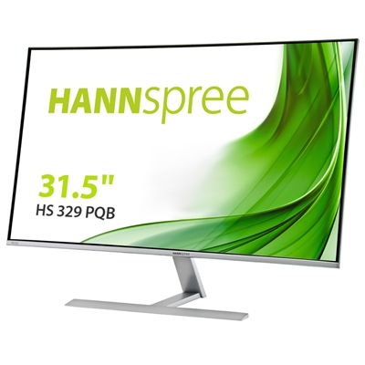 MONITOR HANNSPREE LCD IPS ADS LED 31.5'' WIDE FRAMELESS HS329PQB 4MS MM QHD 1200:1 TITANIUM 2XHDMI DP VESA  FINO:06/05