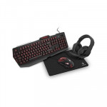 TASTIERE USB - KIT GAMING ATLANTIS P013-KT410 TRITON COMP.DA: TASTIERA RETROILL.3 COLORI+MOUSE RETROILL.6 PULSANTI+CUFFIA E TAPPETINO - Borgaro Online