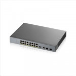 NETWORKING SWITCH GIGABIT - SWITCH 16P LAN GIGABIT POE ZYXEL GS1350-18HP-EU0101F NEBULAFLEX MANAGED X CCTV-2P COMBO GIGABIT UPLINK-1Y SERV.NEBULAPRO - Borgaro Online