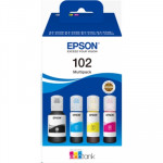 MATERIALI DI CONSUMO CARTUCCE - MULTIPACK EPSON FLACONI 102 C13T03R640 4COLORI PER ECOTANK ET-2700 ET-2750 ET-3750 ET-4750 ET-15000 - Borgaro Online