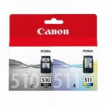 MATERIALI DI CONSUMO CARTUCCE - MULTIPACK CANON PG-510 + CL-511 2970B010 - Borgaro Online