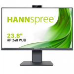 MONITOR LCD DA 23.8 - MONITOR HANNSPREE LCD IPS LED 23.8'' WIDE HP248WJBRP5 POWER SENSOR 5MS MM FHD BLACK WEBCAM VGA HDMI DP REG.ALTEZZA/PIVOT USB3.0 - Borgaro Online