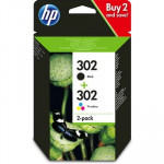 MATERIALI DI CONSUMO CARTUCCE - CARTUCCIA HP MULTIPACK N 302 X4D37AE NERO+COLORE 190+165PG HVS - Borgaro Online