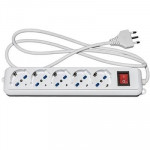 ACCESSORI MULTIPRESE ELETTRICHE - MULTIPRESA LINK LKMP05 5P UNIVERSALI ITA/SCHUKO 10/16 A- SPINA 16 A CON INTERRUTTORE - EAN:8028400037428 - Borgaro Online