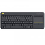 TASTIERE CORDLESS - TASTIERA LOGITECH RETAIL WIRELESS CON TOUCH PAD K400 PLUS NERA USB MULTIMEDIALE P/N 920-007135 - Borgaro Online