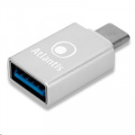 CAVI CAVI USB - ADATTATORE USB TYPE-C MASCHIO A USB3.0 FEMMINA ATLANTIS  A04-TC_UB3-02 - Borgaro Online