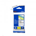 MATERIALI DI CONSUMO NASTRI - ROTOLO NASTRO LAMINATO BROTHER 18MM (8METRI) TZE-241 NERO/BIANCO X P-TOUCH - Borgaro Online