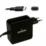 ALIMENTATORI ALIMENTATORI ESTERNI DA CASA - ALIMENTATORE USB-C DA CASA TECNOWARE FAU17563 NERO IN=100/240V OUT=5V-9V-12V-15V/3A 20V/3,25A AUT. CAVO 2,1M - Borgaro Online