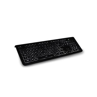 TASTIERA USB ATLANTIS P013-KB620 MULTIMEDIALE NERA RETROILLUMINATA CON LED BIANCO- 4 TASTI RAPIDI -EAN: 8026974019185 GAR.2 ANNI