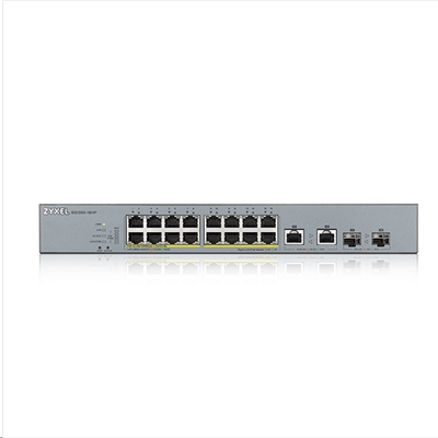 SWITCH 16P LAN GIGABIT POE ZYXEL GS1350-18HP-EU0101F NEBULAFLEX MANAGED X CCTV-2P COMBO GIGABIT UPLINK-1Y SERV.NEBULAPRO