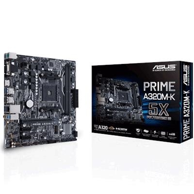 MB ASUS PRIME A320M-K LGA AM4 A320 AMD 2XDDR4DC VGA 1PCIE3.0X16 4SATA3RAID M.2 GBLAN 6USB3.0 HDMI D-SUB MATX 90MB0TV0-M0EAY0