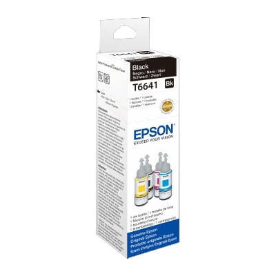 FLACONE EPSON T6641 C13T664140 NERO 70ML PER ECOTANK ET-2500/ET-2550/ET-2600/ET-2650/4500/ET-14000