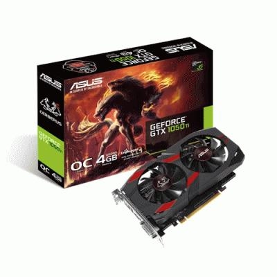 SVGA ASUS CERBERUS-GTX1050TI-A4G NVIDIA 4GDDR5 128BIT PCIE3.0 DVI-D HDMI DP HDCP OPENGL4.5 2SLOT 90YV0A75-M0NA00