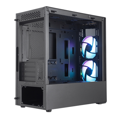 CABINET ATX MINI TOWER COOLER MASTER MCB-B311L-KGNN-S01 MASTERBOX MB311L ARGB NERO MATX 2X3.5 2X2.5 2XUSB3.2 LATO TRASP. NOALIM