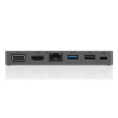 DOCKING STATION LENOVO USB-C 4X90S92381 TRAVEL HUB IRON GRAY HDMI-VGA-USB2.0-USB3.1-GLAN-USBC CHARING ONLY UNIVERSALE