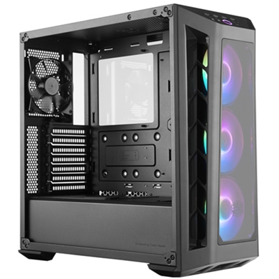 CABINET ATX MIDI TOWER COOLER MASTER MCB-B530P-KHNN-S01 MASTERBOX MB530P BLACK ATX 2X3.5 4X2.5 2XUSB3.0 RGB LATO TRASP. NOALIM.