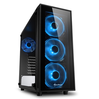 CABINET ATX SHARKOON TG4-BLUE NERO 6SLOT 45,5X20X43CM 2X3,5