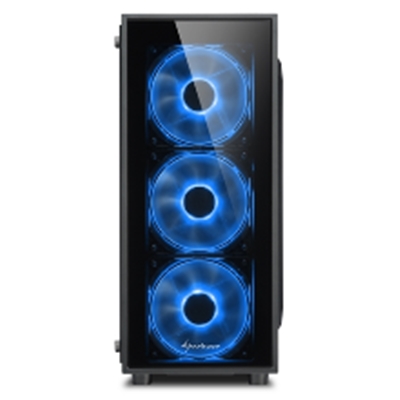 CABINET ATX SHARKOON TG4-BLUE NERO 6SLOT 45,5X20X43CM 2X3,5