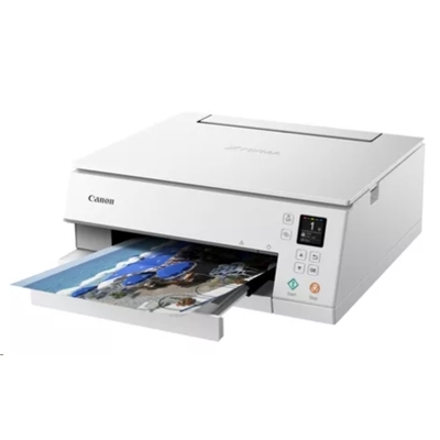 STAMPANTE CANON MFC INK PIXMA TS6351 WHITE 3774C026 A4 3IN1 5INK 15IPM, F/R USB WIFI AIRPRINT, CLOUD PRINT