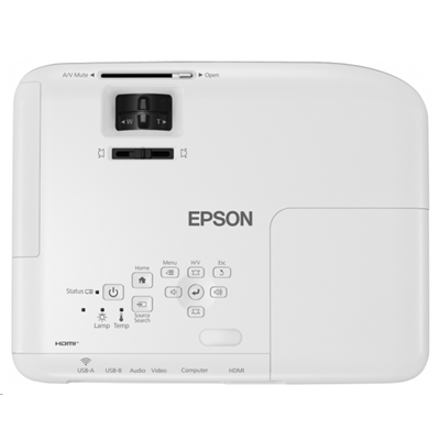 VIDEOPROIETTORE EPSON EB-W06 WXGA V11H973040 16:10 3700 ANSI LUMEN 15000:1 WIFI OPZ., TELECOMANDO, CAVO ALIM