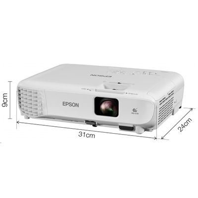 VIDEOPROIETTORE EPSON EB-W06 WXGA V11H973040 16:10 3700 ANSI LUMEN 15000:1 WIFI OPZ., TELECOMANDO, CAVO ALIM