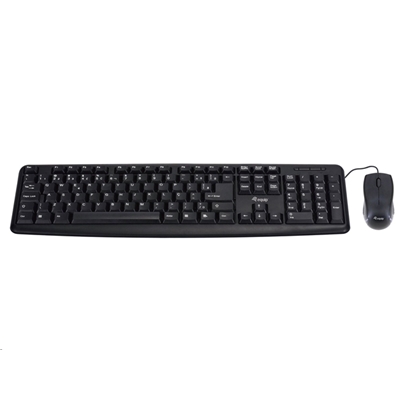 TASTIERA+MOUSE USB EQUIP 245203 STANDARD DA 105 TASTI SOFT TOUCH- CON MOUSE OTTICO -CAVO 1.35MT FINO:31/05