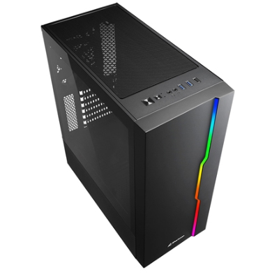 CABINET ATX SHARKOON RGB SLIDER NERO 7SLOT 40X19X45,6CM 2X3,5