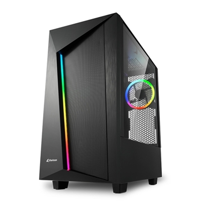 CABINET ATX SHARKOON REV100 RGB NERO 7SLOT 45,2X21,5X44,4CM 3X3,5