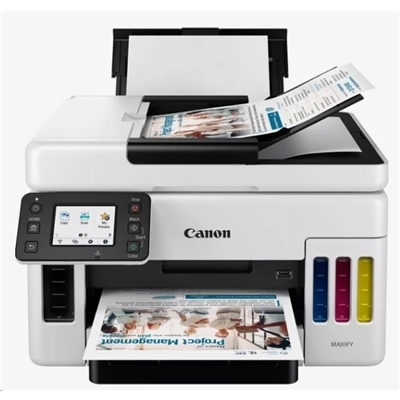 STAMPANTE CANON MFC INK MAXIFY GX6050 REFILLABLE 4470C006 3IN1 24IPM 250+100FG ADF50FG LCD 6.9CM F/R LAN WIFI