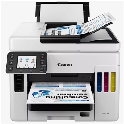 STAMPANTE CANON MFC INK MAXIFY GX7050 REFILLABLE 4471C006 4IN1 24IPM 500+100FG ADF50FG LCD 6.9CM F/R LAN WIFI