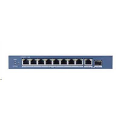 SWITCH 8P LAN GIGABIT HIKVISION DS-3E0510P-E 8P POE + 2P UPLINK - DESKTOP - QOS - 110W