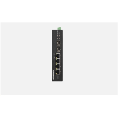 SWITCH 4P GIGABIT RJ45 POE + 2P GIGABIT RJ45 UPLINK HIKVISION DS-3T0506HP-E/HS UNMANAGED -802.3AF/AT/BT- METALLICO