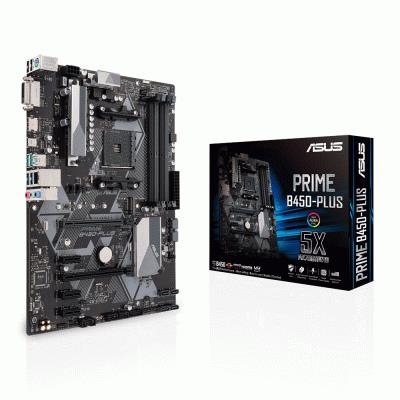 MB ASUS PRIME B450-PLUS LGA AM4 B450 4XDDR4DC-3200O.C. 1XPCIE3.0X16 VGA 6XSATA3RAID M.2 GBLAN USB3.1 ATX 90MB0YN0-M0EAY0