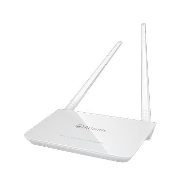 WIRELESS ROUTER ADSL2+ ATLANTIS A02-RA144-W300N+ 300M 802.11BGN WIRELESS ROUTER 4P LAN 10/100M FIREWALL QOS-GARANZIA