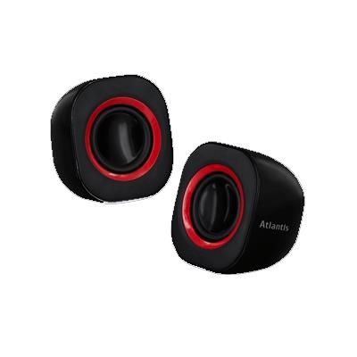 CASSE 440W ATLANTIS P003-C03-B NERE MINI PER PC E PORTATILE - USB - EAN: 8026974016443- GARANZIA 2 ANNI-