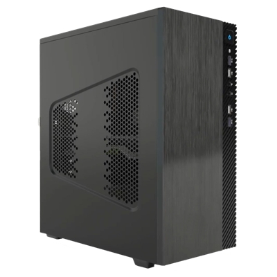 CABINET ITEK SMALLCOM-B - MINI TOWER,  MATX, 2XUSB3, 2XUSB2, BRUSHED (ITOCSCB122)