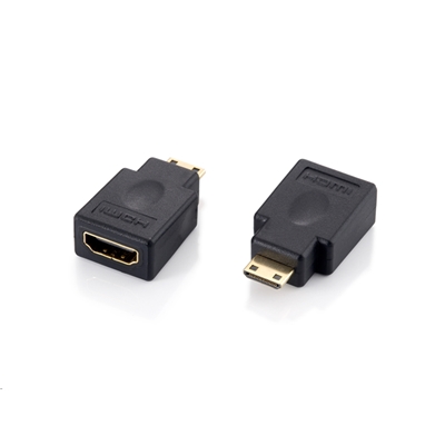 ADATTATORE MINIHDMI  EQUIP 118914 DA MINIHDMI (TYPE-C) A HDMI (TYPE A) M/F -NERO - EAN: 4015867176405