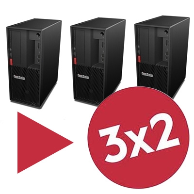 PROMO 3X2 LENOVO WKS THINK P330 TWR 30D0SE2X00 I3-9100F 8GBDDR4 256SSD FREEDOS VGA/AMDRADEON520-2GB 2DP 1YOS FINO:31/03