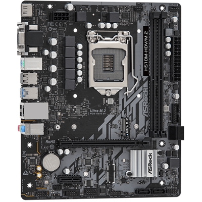 MB ASROCK H510M-HDV/M.2 H510 LGA1200 2XDDR4DC-3200O.C. 1XPCIE4.0X16 HDMI D-SUB 4XSATA3R M.2 GBLAN MATX 90-MXBFT0-A0UAYZ