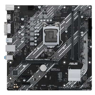 MB ASUS PRIME H410M-K R2.0 H470 LGA1200 2XDDR4DC-2933 1XPCIE3.0X16 HDMI DVI-D 4XSATA3R USB3.2 M.2 MATX 90MB1A70-M0EAY0