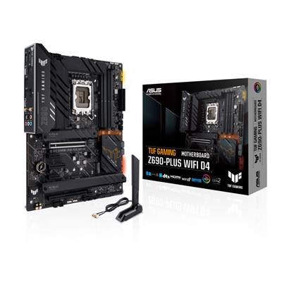 MB ASUS TUF GAMING Z690-PLUS D4 Z680 LGA1700 4XDDR4DC 5333OC DP HDMI 1XPCIE5.0X16 1XPCIE3.0X16 4XSATA3R M.2 ATX 90MB18U0-M0EAY0