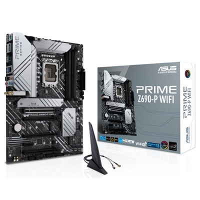 MB ASUS PRIME Z690-P WIFI Z690 LGA1700 4XDDR5DC-6000O.C. DP HDMI 1XPCIE5.0X16 1XPCIE4.0X16 4XSATA3R M.2 WIFI ATX 90MB1A90-M0EAY0