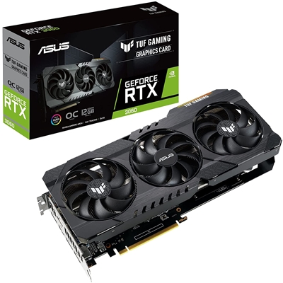 SVGA ASUS TUF-RTX3060-O12G-V2-GAMING NVIDIA PCIE4.0 12GDDR6 192BIT 2XHDMI 3XDP HDCP 7680X4320 2.7SLOT 90YV0GC0-M0NA10