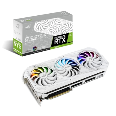 SVGA ASUS ROG-STRIX-RTX3090-O24G-WHITE NVIDIA PCIE4.0 24GDDR6X 384BIT 2XHDMI 3XDP HDCP 7680X4320 2,9SL. BIANCA 90YV0F96-M0NM00