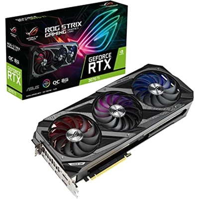 SVGA ASUS ROG-STRIX-RTX3070-O8G-V2-GAMING RTX3070 PCIE4.0 8GDDR6 256BIT 2XHDMI 3XDP HDCP 7680X4320 2,9SLOT 90YV0FR7-M0NA00