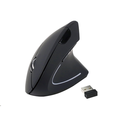 MOUSE CORDLESS USB ERGONOMICO EQUIP 245110 - NERO-