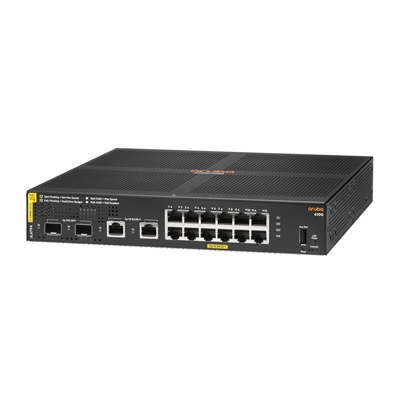 SWITCH HPE JL679A ARUBA 6100 12 PORTE 10/100/1000 POE+ (139W) 2X 1GB/10GB SFP+ 2X 1000BASET CLASS4 GAR A VITA FINO:07/05