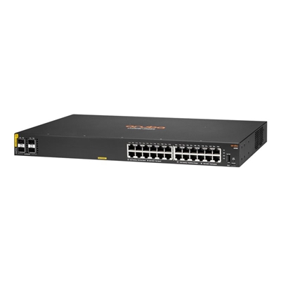 SWITCH HPE JL677A ARUBA 6100 24 PORTE 10/100/1000 POE+ (370W) + 4X 1GB/10GB SFP+ GAR A VITA FINO:07/05