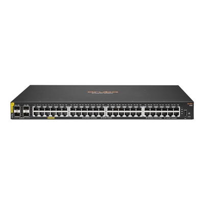 SWITCH HPE JL675A ARUBA 6100 48 PORTE 10/100/1000 POE+ (370W) + 4X 1GB/10GB SFP+ GAR A VITA FINO:07/05